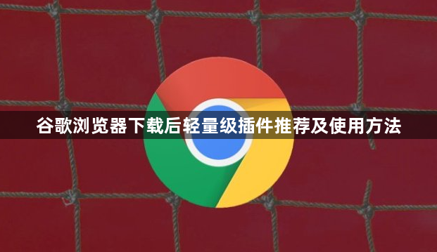 谷歌浏览器下载后轻量级插件推荐及使用方法1