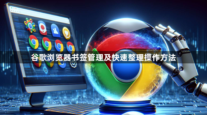谷歌浏览器书签管理及快速整理操作方法1