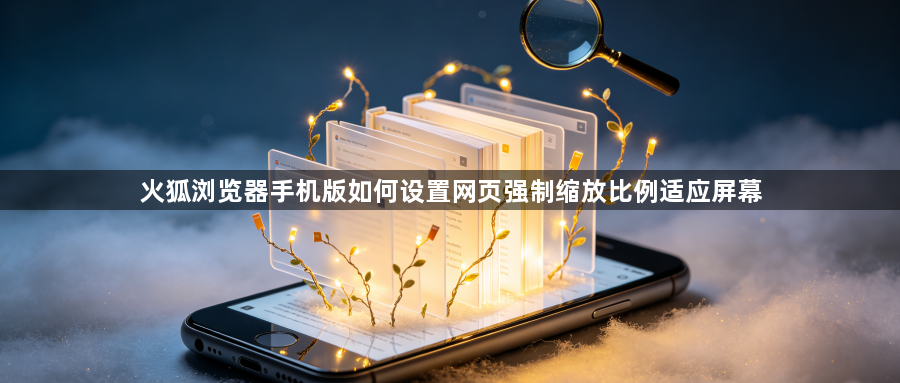 火狐浏览器手机版如何设置网页强制缩放比例适应屏幕1