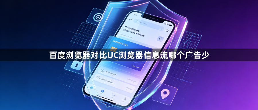 百度浏览器对比UC浏览器信息流哪个广告少1