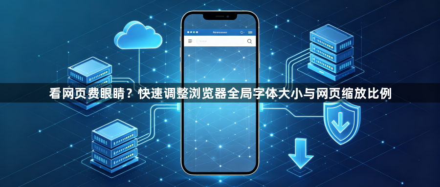 看网页费眼睛？快速调整浏览器全局字体大小与网页缩放比例1
