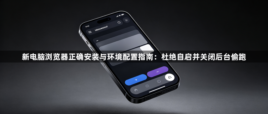 新电脑浏览器正确安装与环境配置指南:杜绝自启并关闭后台偷跑1