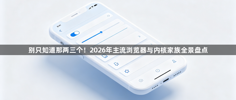 别只知道那两三个！2026年主流浏览器与内核家族全景盘点1