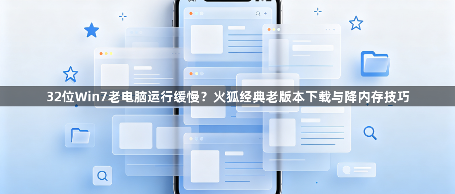 32位Win7老电脑运行缓慢？火狐经典老版本下载与降内存技巧1