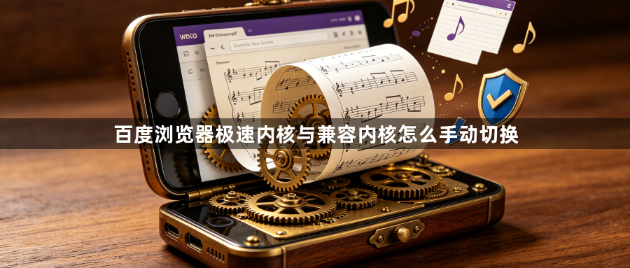 百度浏览器极速内核与兼容内核怎么手动切换1