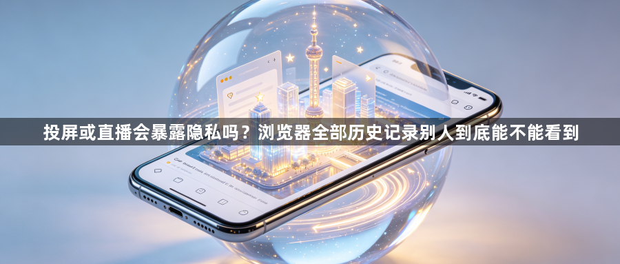 投屏或直播会暴露隐私吗？浏览器全部历史记录别人到底能不能看到1