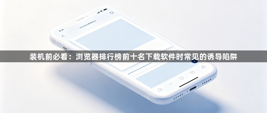 装机前必看:浏览器排行榜前十名下载软件时常见的诱导陷阱1
