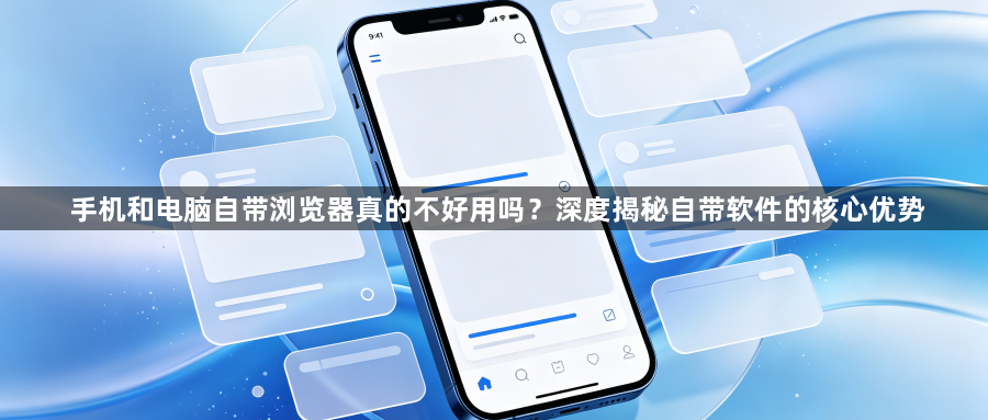手机和电脑自带浏览器真的不好用吗?深度揭秘自带软件的核心优势1