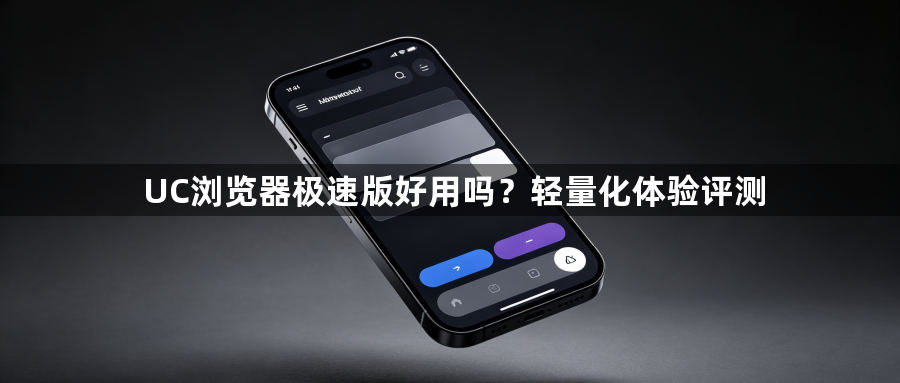 UC浏览器极速版好用吗?轻量化体验评测1