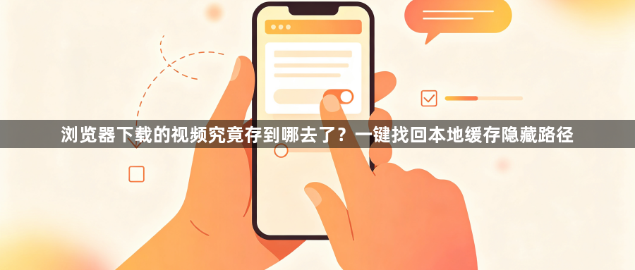 浏览器下载的视频究竟存到哪去了？一键找回本地缓存隐藏路径1