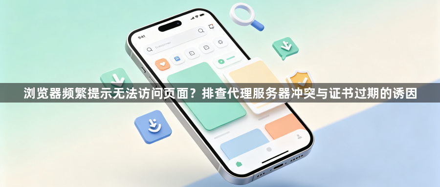 浏览器频繁提示无法访问页面？排查代理服务器冲突与证书过期的诱因1