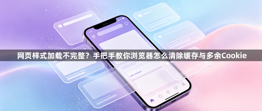 网页样式加载不完整？手把手教你浏览器怎么清除缓存与多余Cookie1