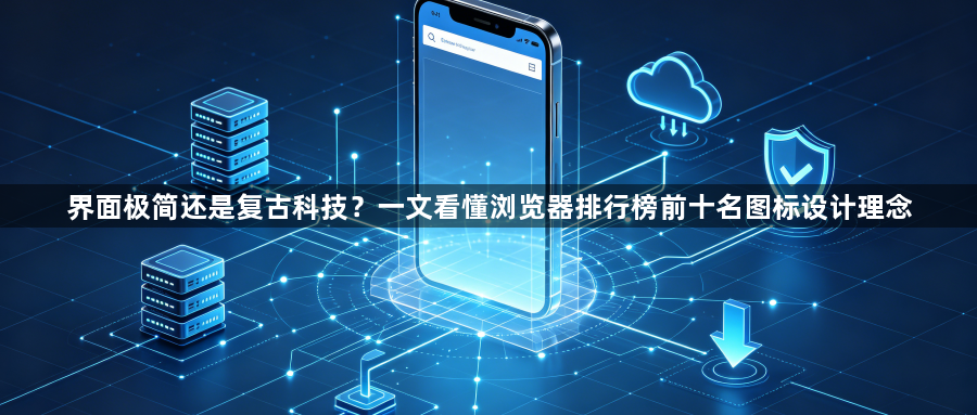 界面极简还是复古科技？一文看懂浏览器排行榜前十名图标设计理念1