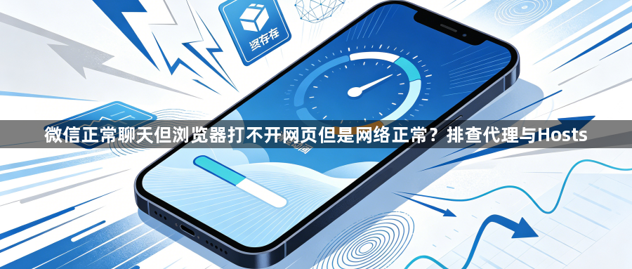 微信正常聊天但浏览器打不开网页但是网络正常？排查代理与Hosts1