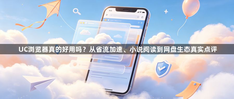 UC浏览器真的好用吗？从省流加速、小说阅读到网盘生态真实点评1