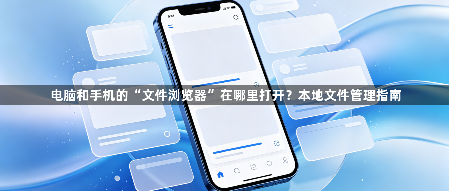 电脑和手机的“文件浏览器”在哪里打开？本地文件管理指南1