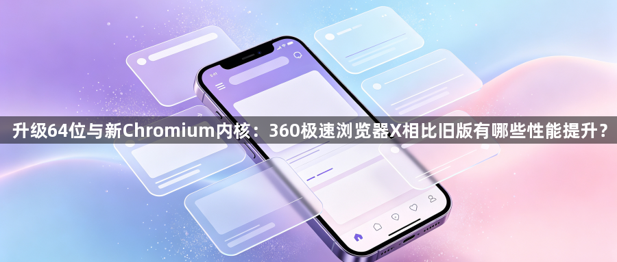 升级64位与新Chromium内核：360极速浏览器X相比旧版有哪些性能提升？1
