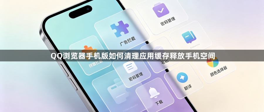 QQ浏览器手机版如何清理应用缓存释放手机空间1