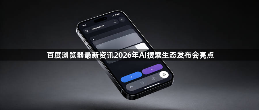 百度浏览器最新资讯2026年AI搜索生态发布会亮点1
