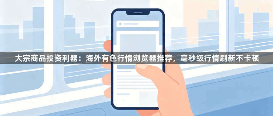 大宗商品投资利器：海外有色行情浏览器推荐，毫秒级行情刷新不卡顿1