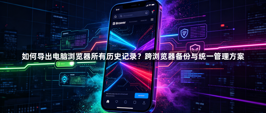 如何导出电脑浏览器所有历史记录?跨浏览器备份与统一管理方案1